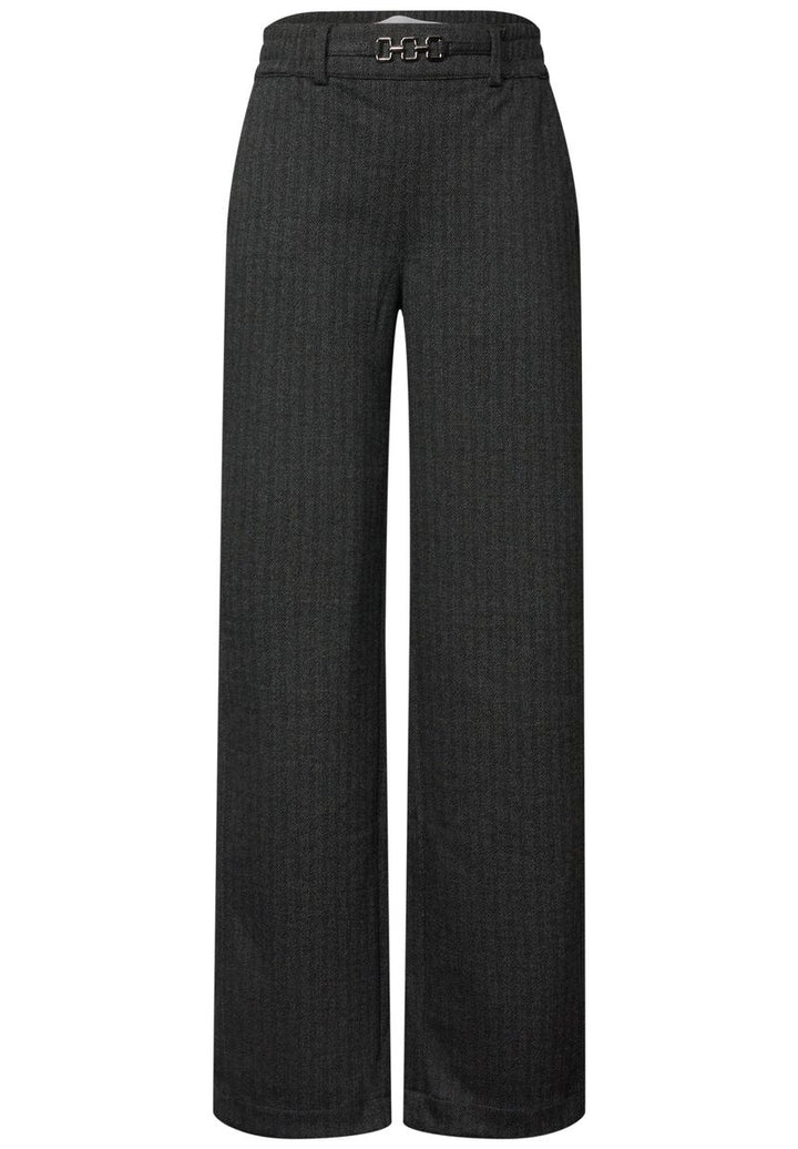 Straight Leg Hose mit Fishbone-Muster