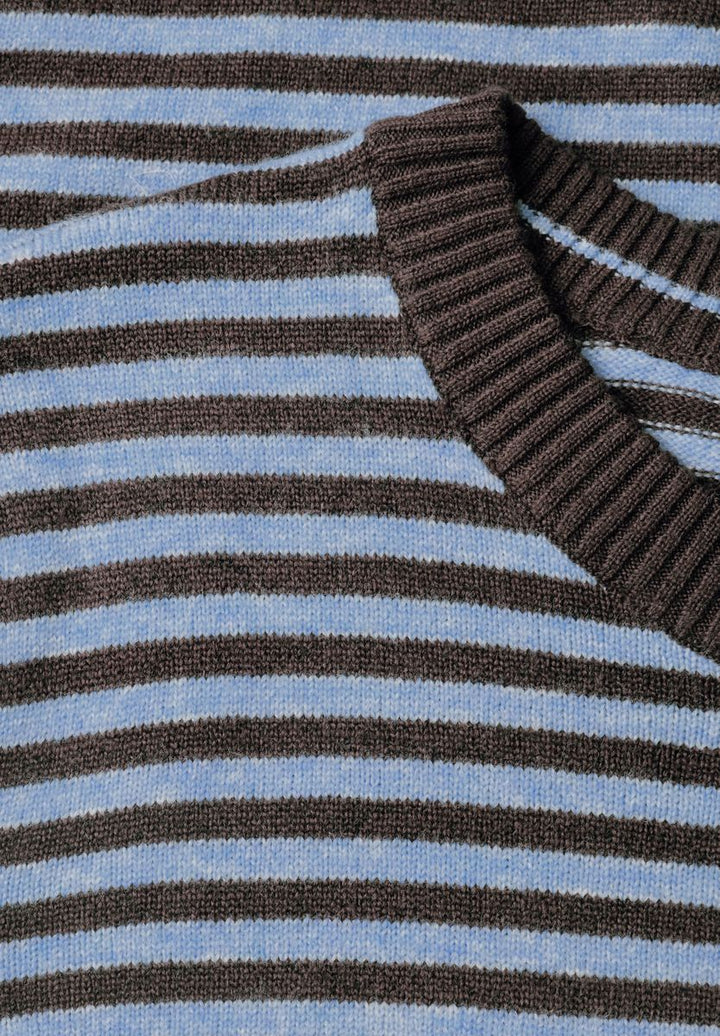 Pullover mit Rundhals und Streifen
