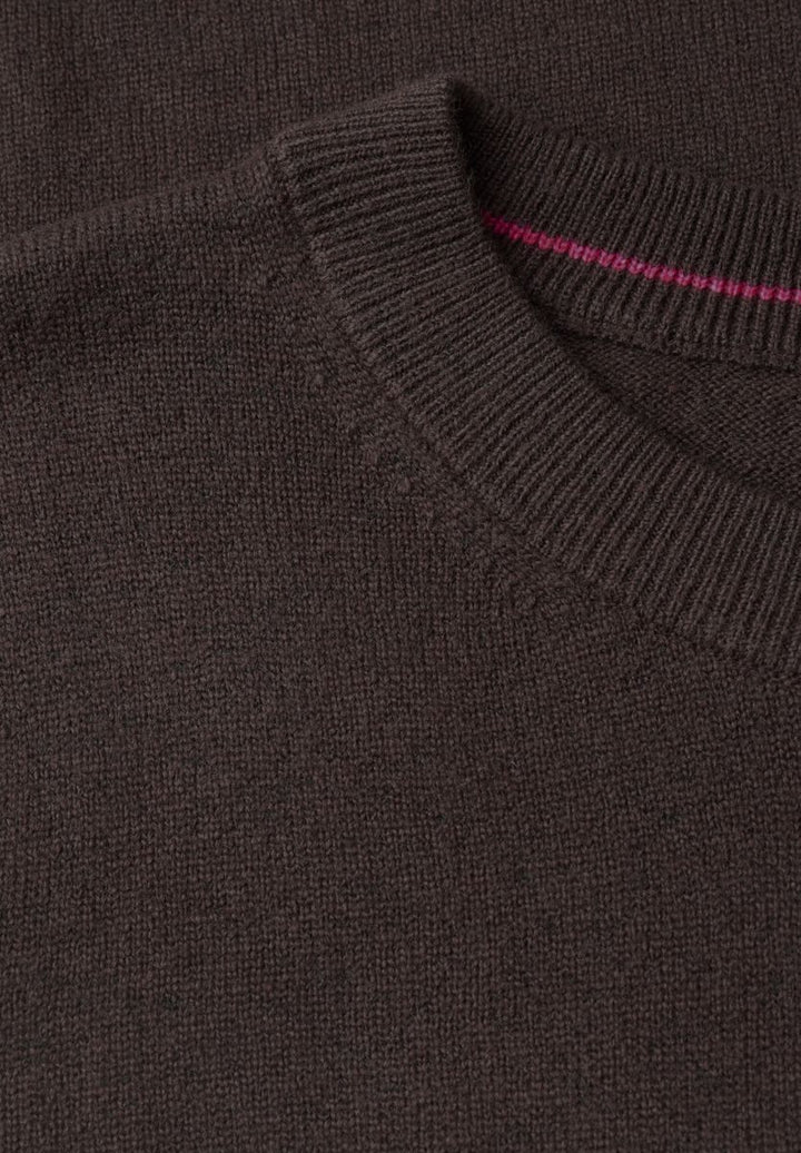 Pullover in Unifarbe mit Rundhals