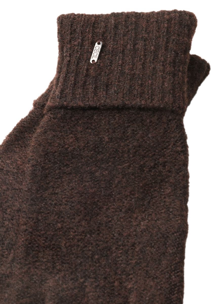 Handschuhe in Melange-Optik