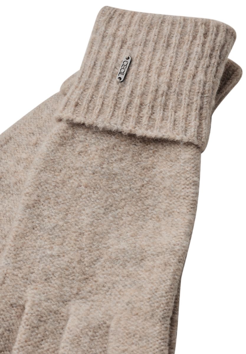 Handschuhe in Melange-Optik