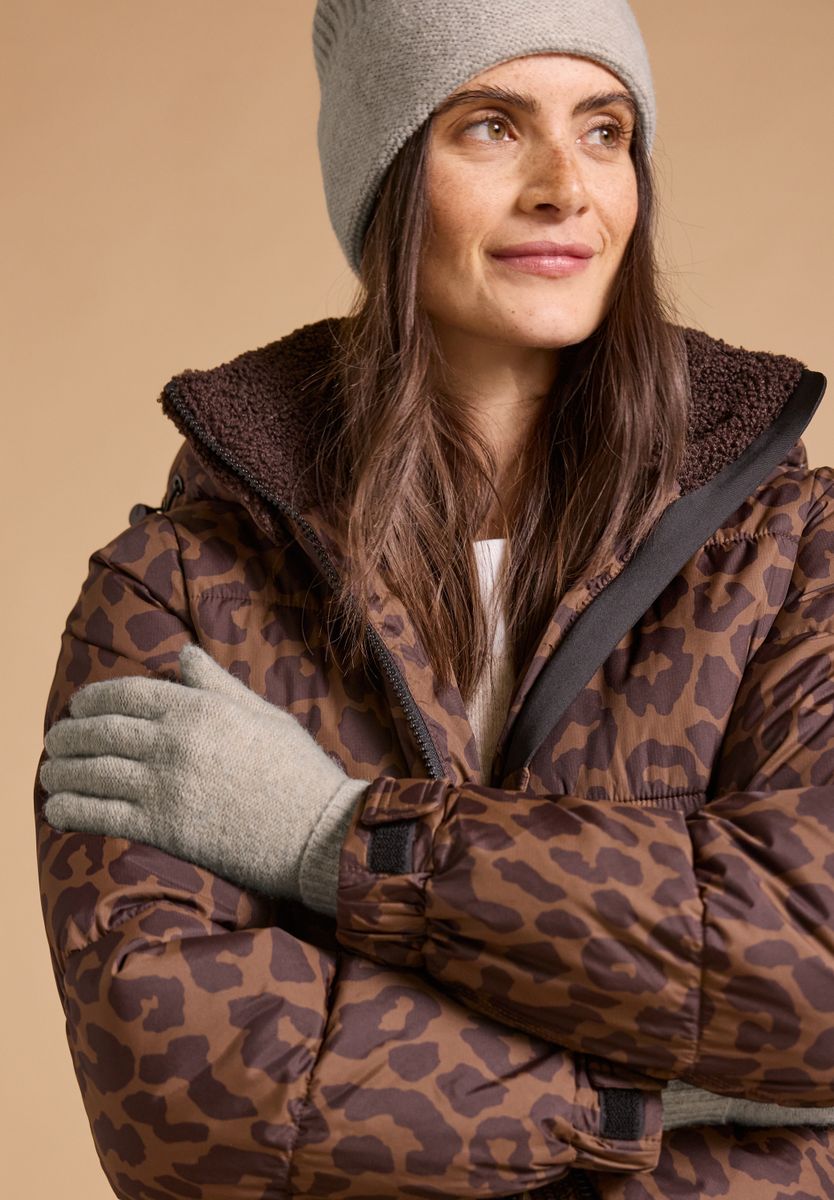 Handschuhe in Melange-Optik