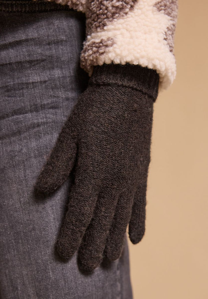 Handschuhe in Melange-Optik