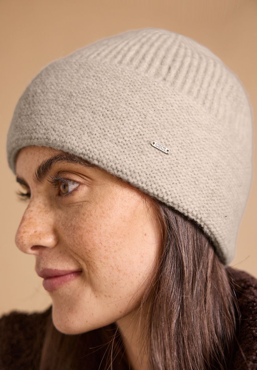 Beanie in Melange-Optik