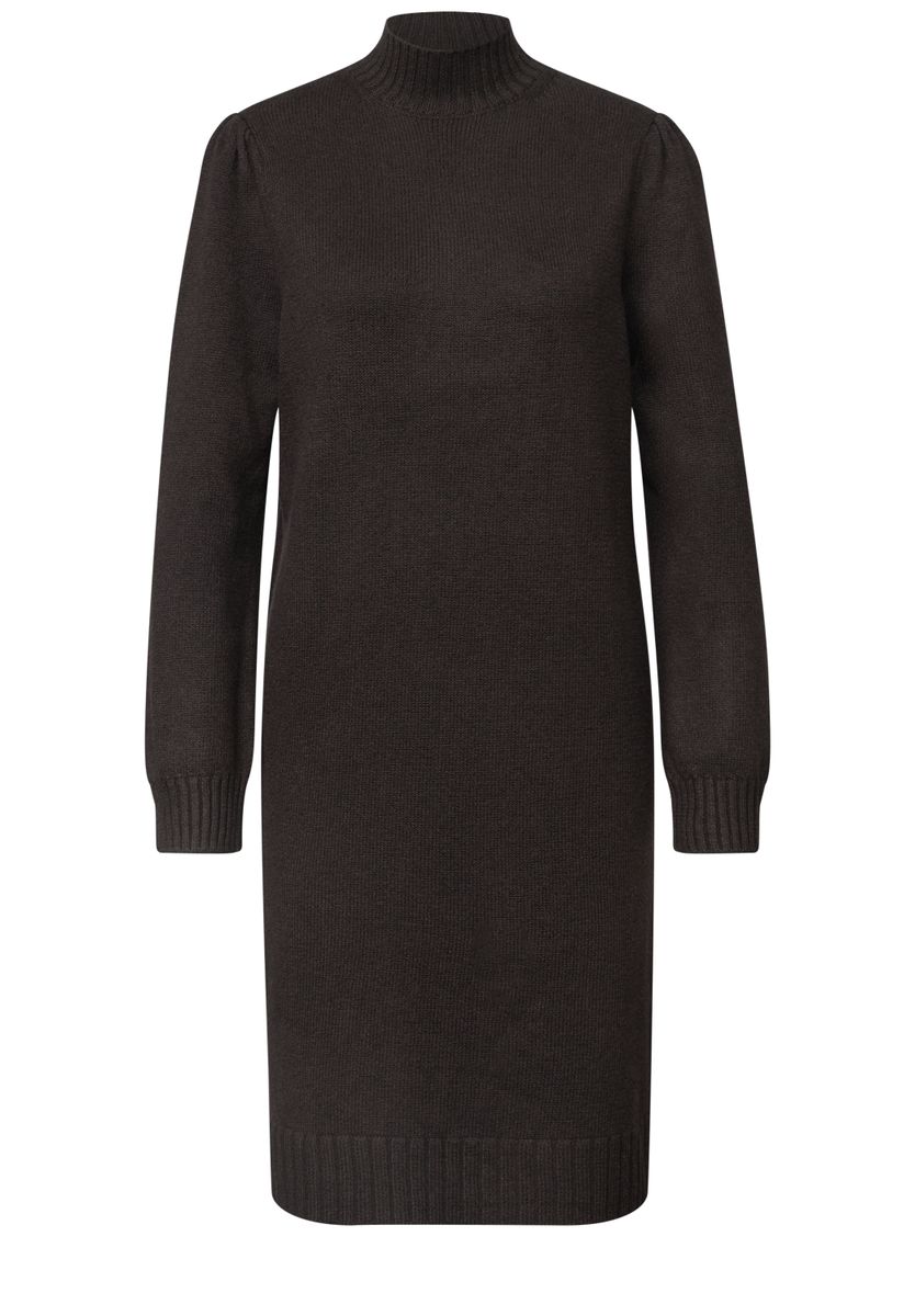 Knielanges Strickkleid mit Turtle Neck