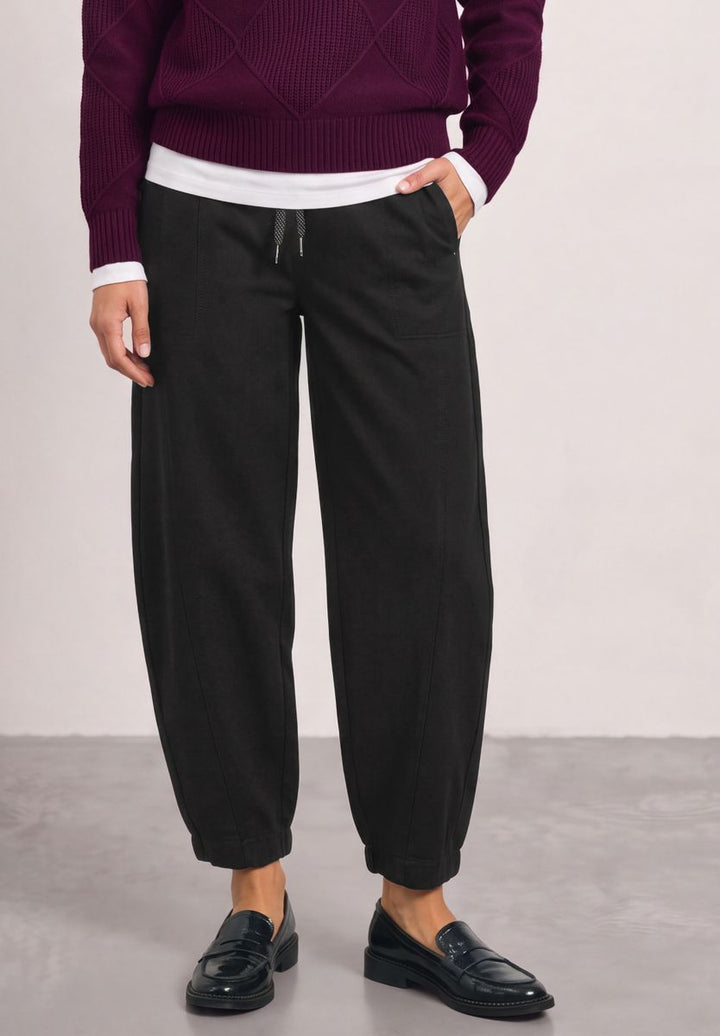 High Waist Barrel Leg Hose im Casual Fit