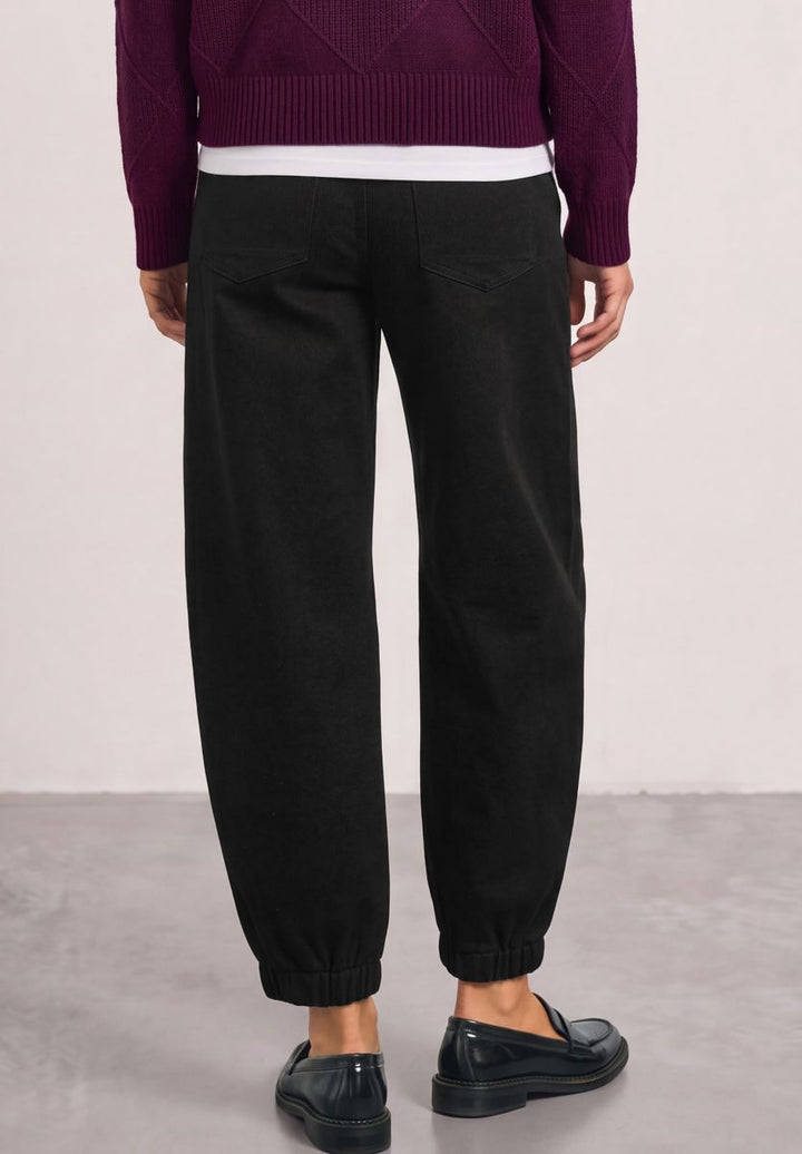 High Waist Barrel Leg Hose im Casual Fit