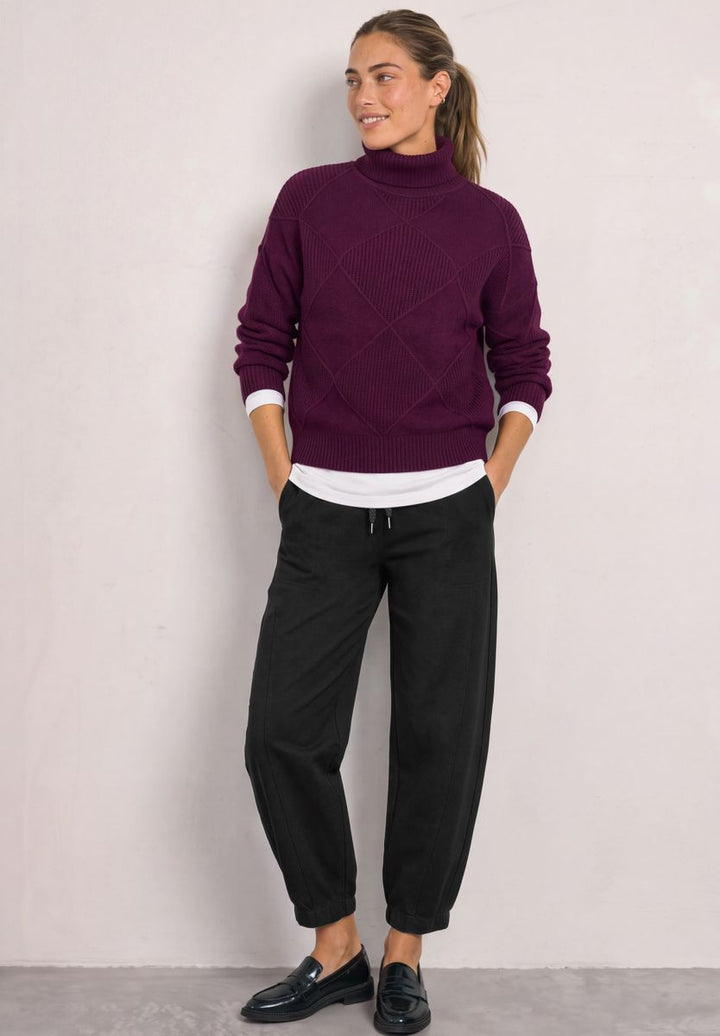 High Waist Barrel Leg Hose im Casual Fit