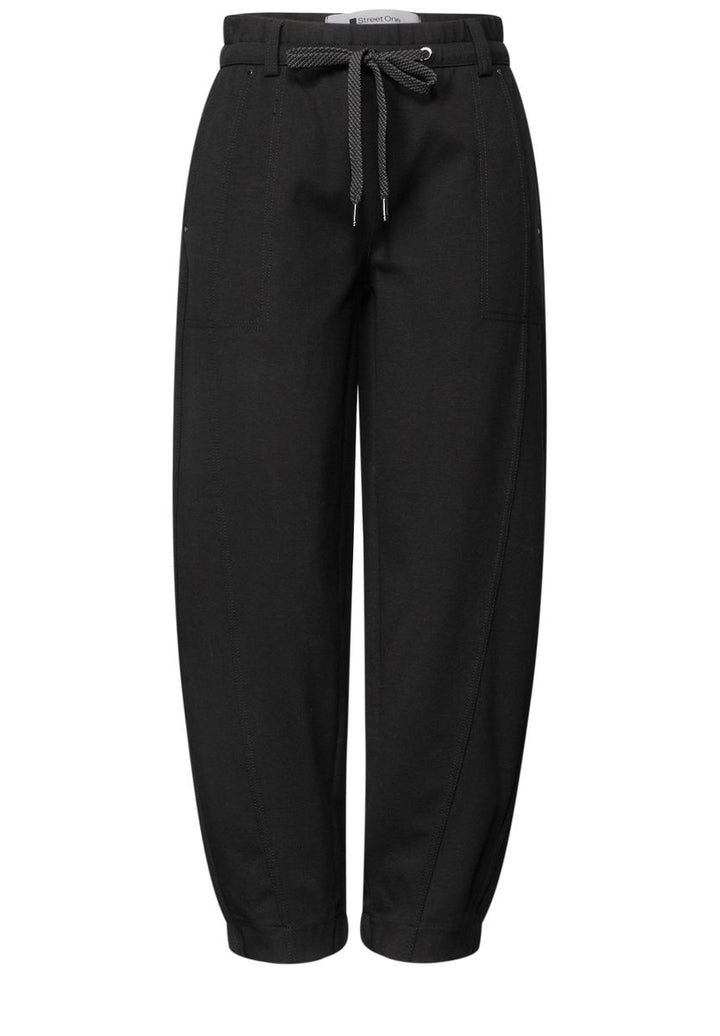 High Waist Barrel Leg Hose im Casual Fit