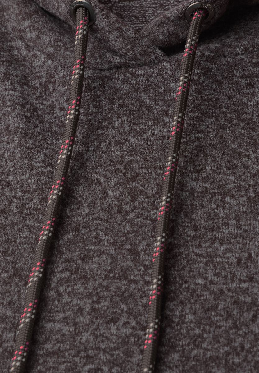 Langarm Shirt mit Hoodie und Piping