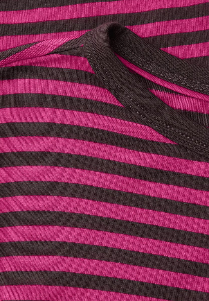 Langarm Shirt mit Boat Neck und Streifen