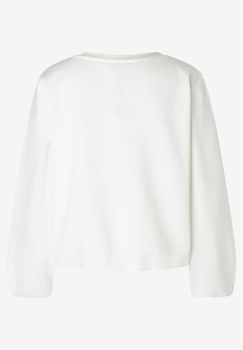 Sweatshirt mit Blütenapplikation
