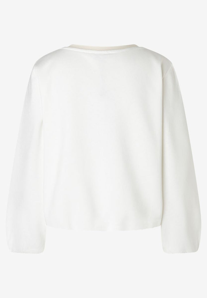 Sweatshirt mit Blütenapplikation