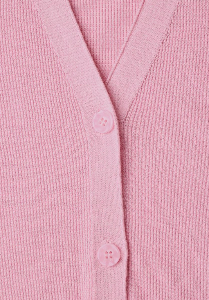 Cardigan mit V-Neck und Struktur