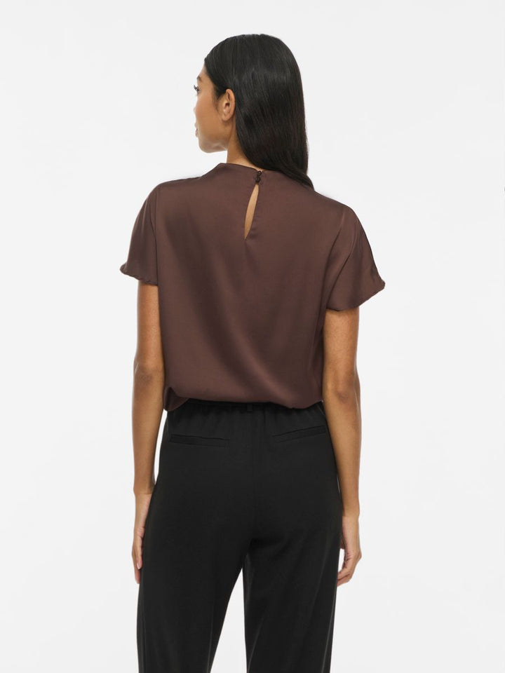VIELMINA FUNNEL NECK S/S TOP/1
