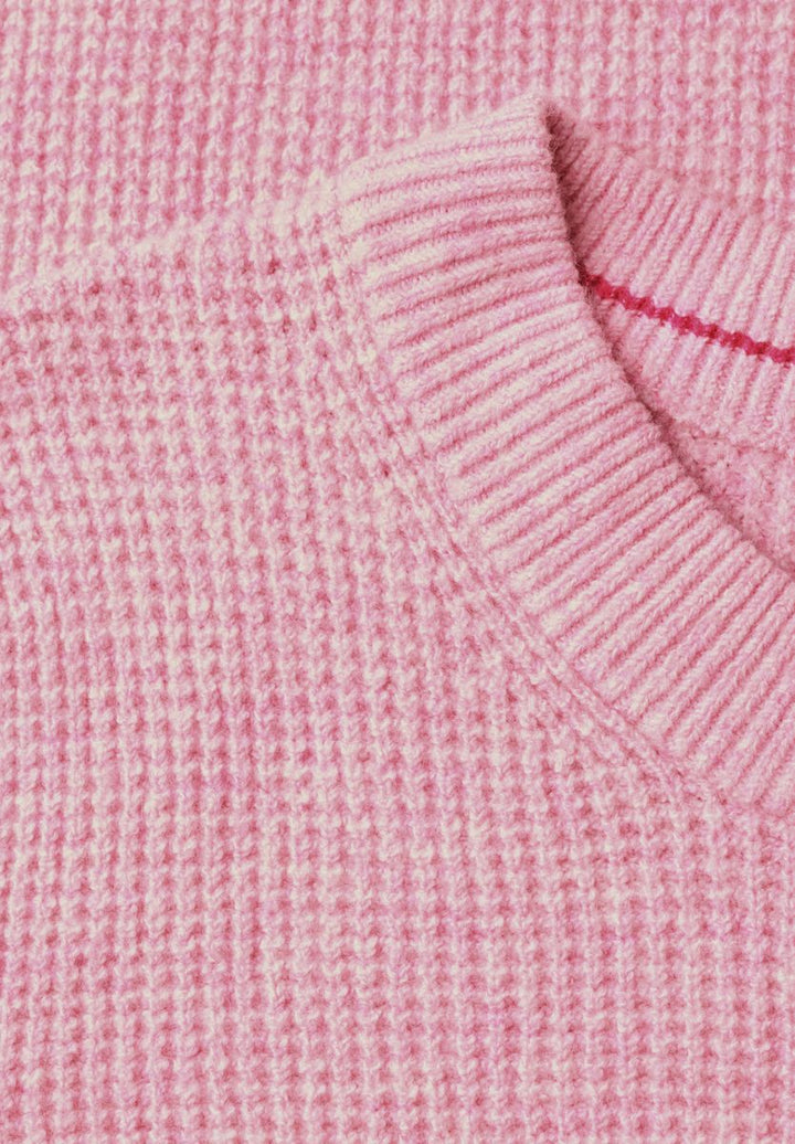 Pullover mit Rundhals und Struktur