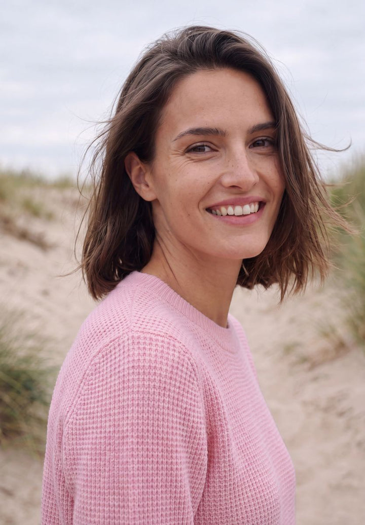 Pullover mit Rundhals und Struktur