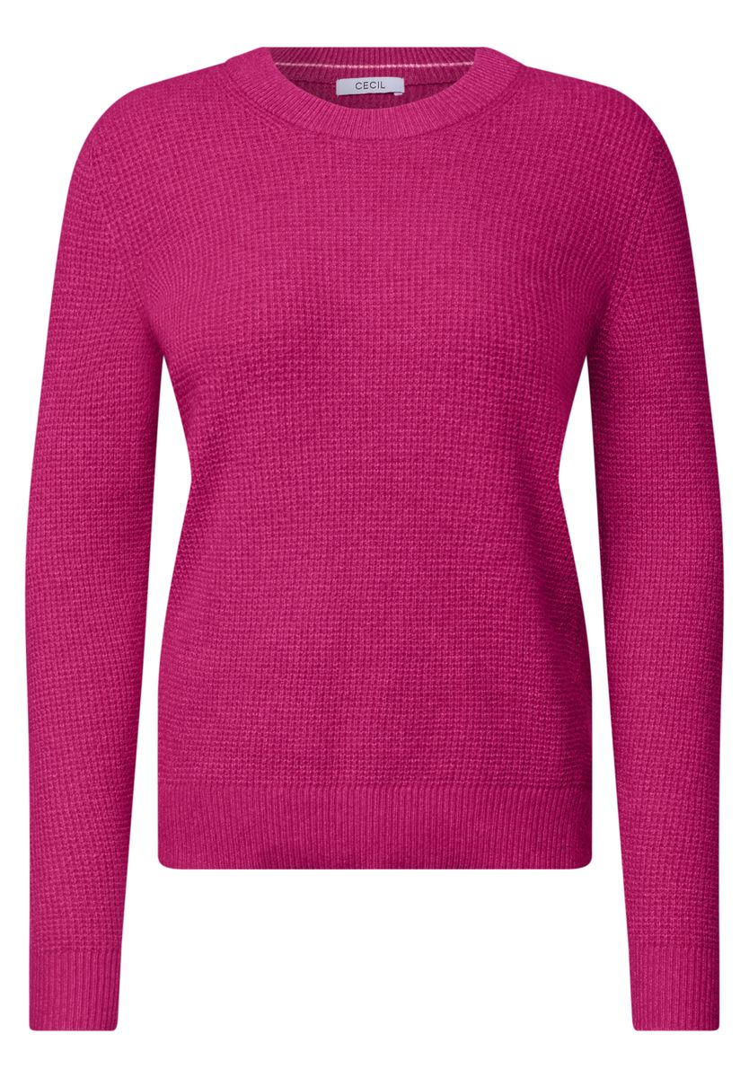 Pullover mit Rundhals und Struktur