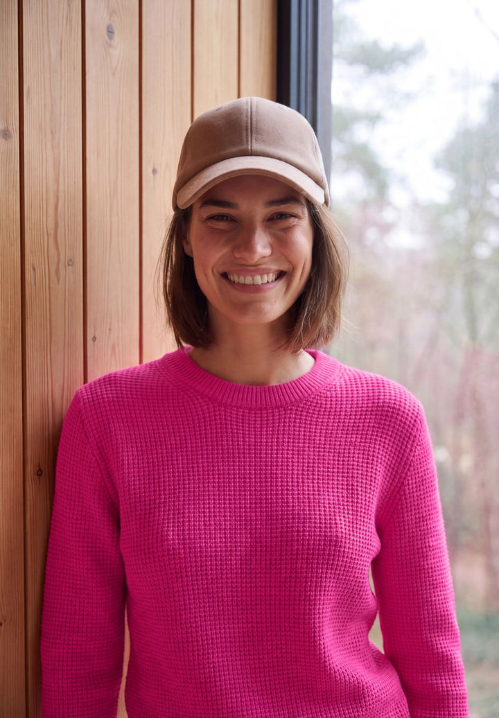 Pullover mit Rundhals und Struktur