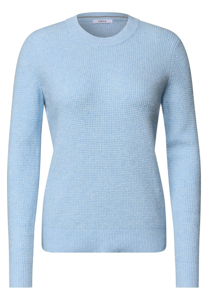 Pullover mit Rundhals und Struktur