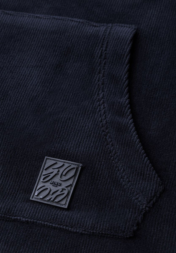 Langarm Shirt aus Cord mit Kapuze