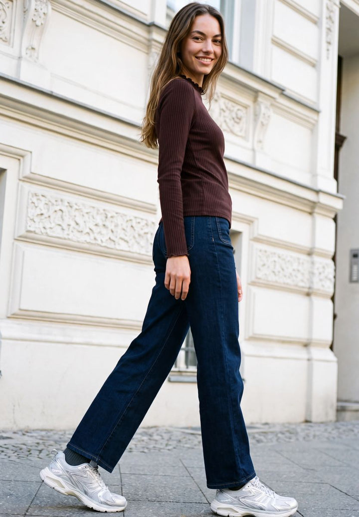 Langarm Shirt mit Turtle Neck
