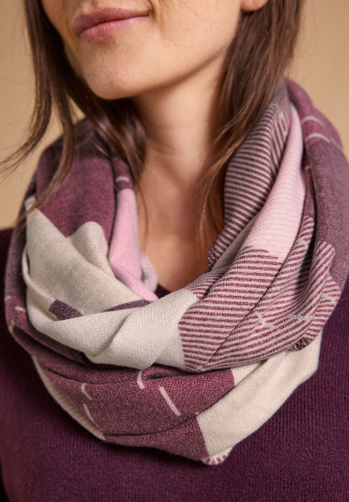 Loop-Schal mit Argyle-Muster