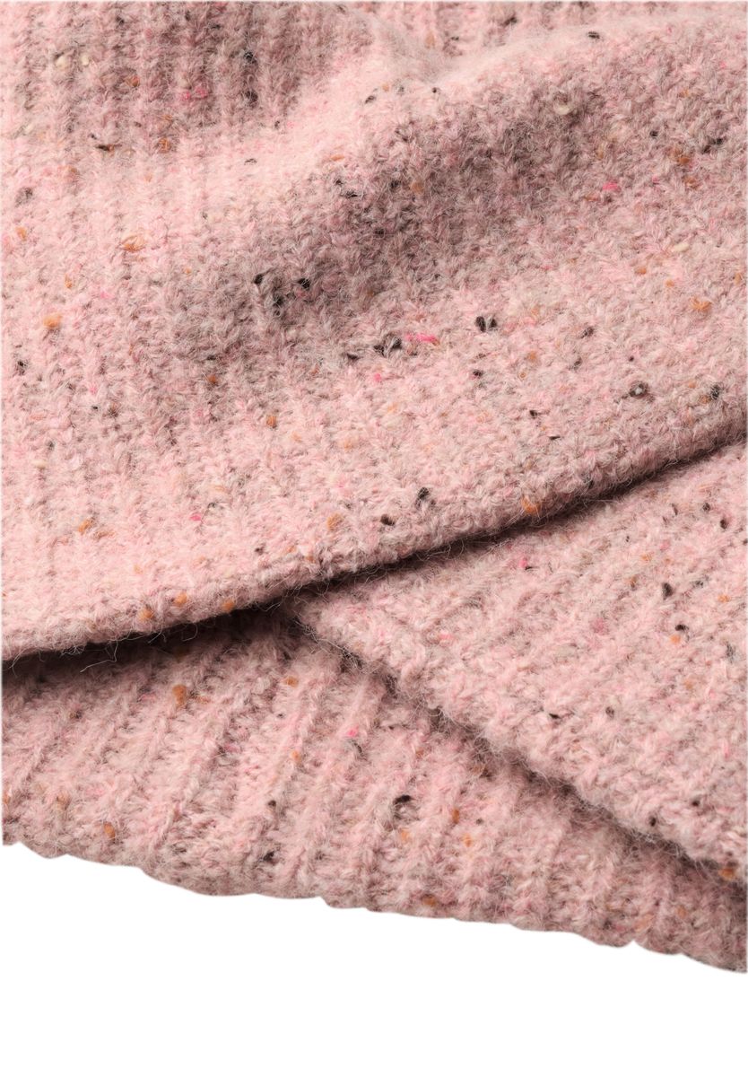 Loop-Schal mit Wollanteil und Melange-Muster
