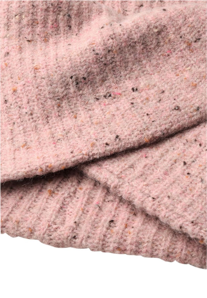 Loop-Schal mit Wollanteil und Melange-Muster