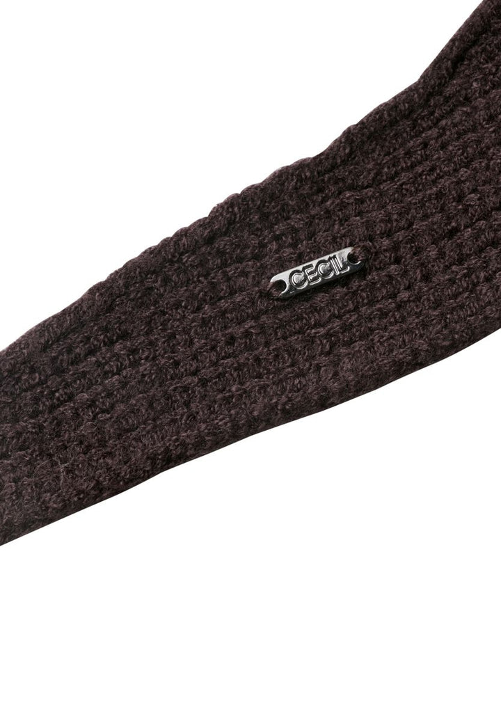 Strickschal in Unifarbe