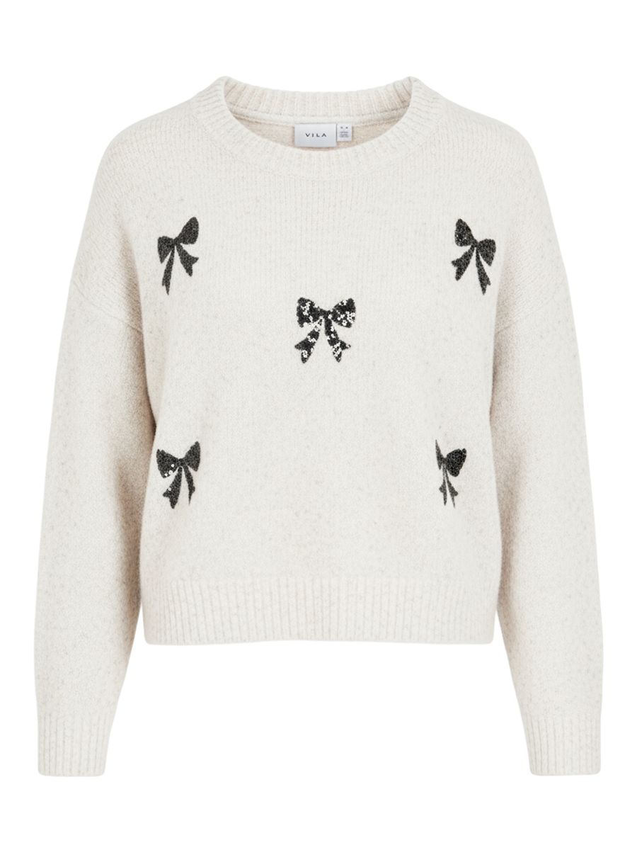 VICISTUS L/S EMB KNIT PULLOVER/PTY/KA