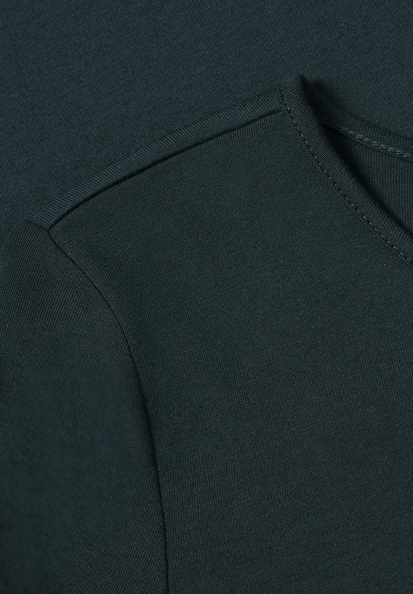 Langarm Shirt mit Rundhals und Spitze