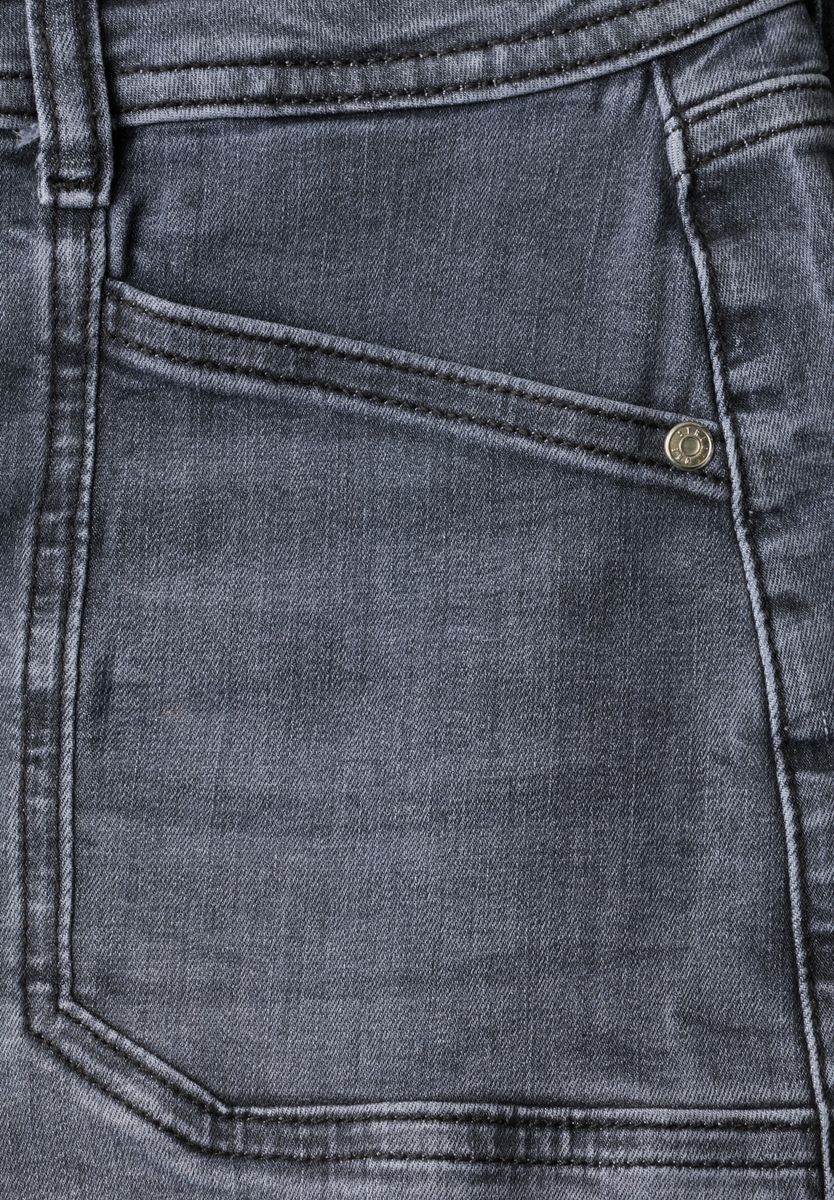 Mid Waist Wide Leg Jeans im Loose Fit