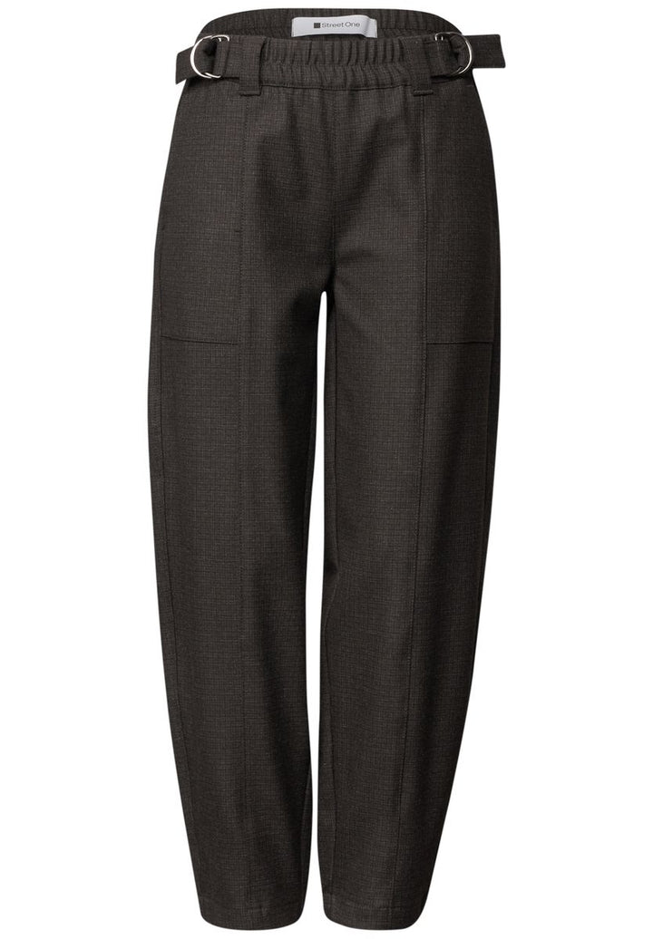 High Waist Barrel Leg Hose im Casual Fit