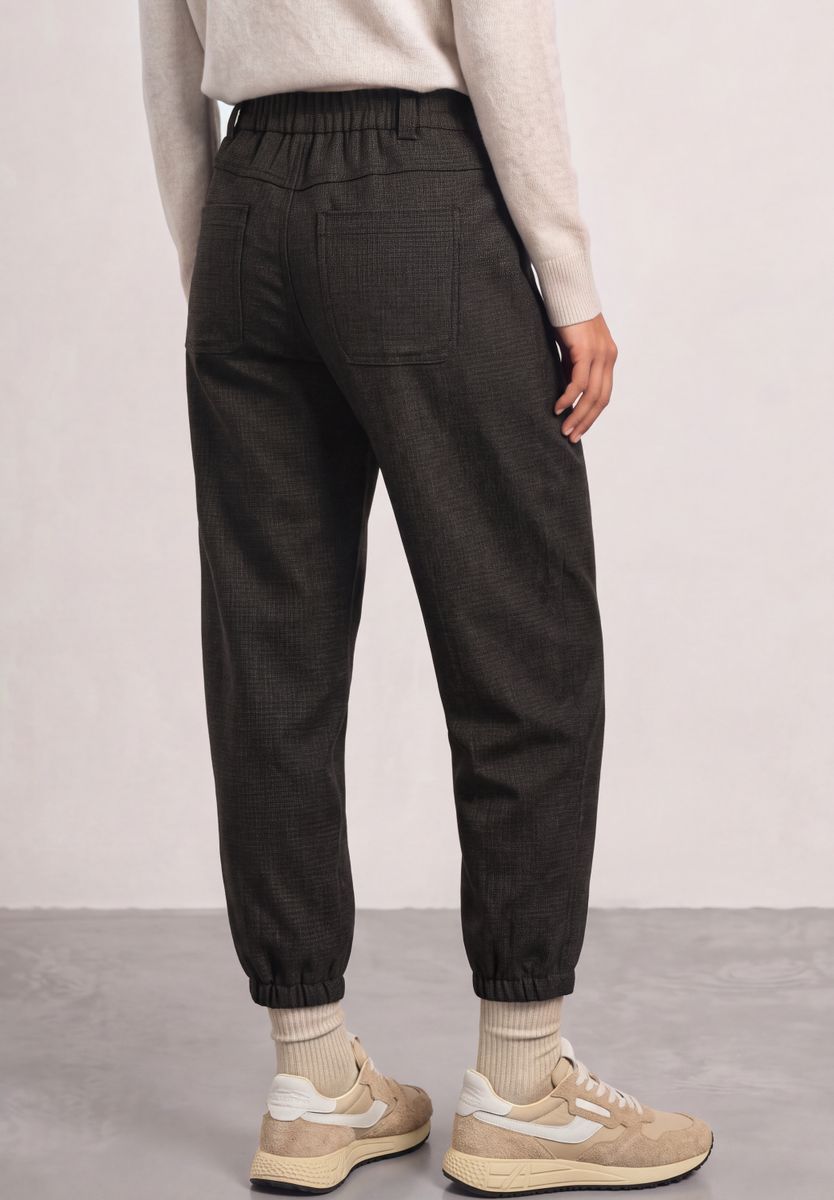 High Waist Barrel Leg Hose im Casual Fit