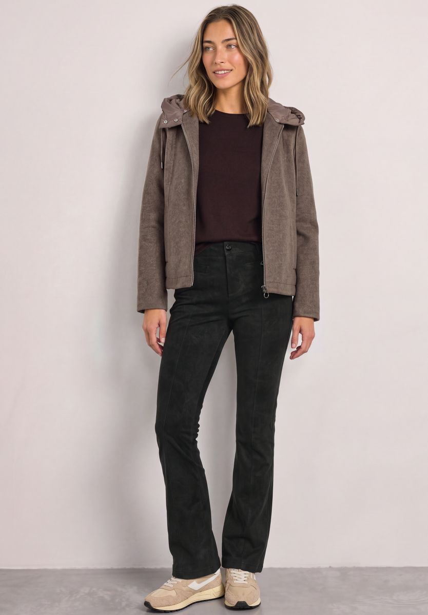 High Waist Bootcut Hose im Slim Fit