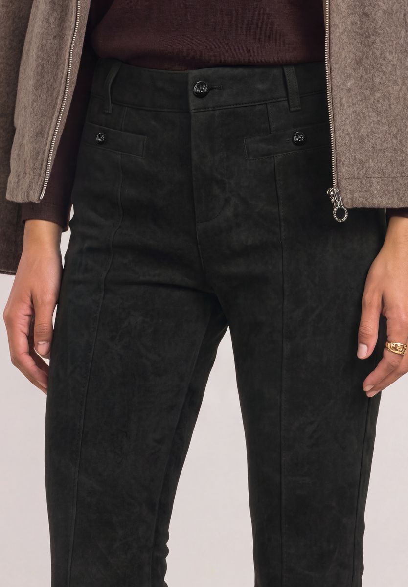 High Waist Bootcut Hose im Slim Fit