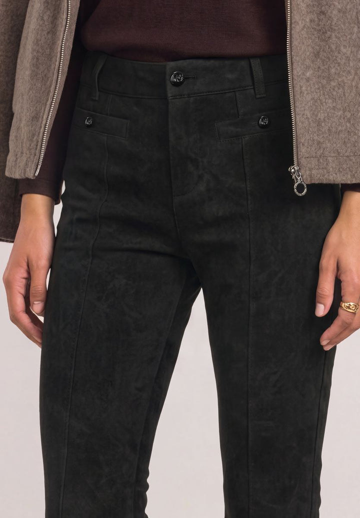 High Waist Bootcut Hose im Slim Fit