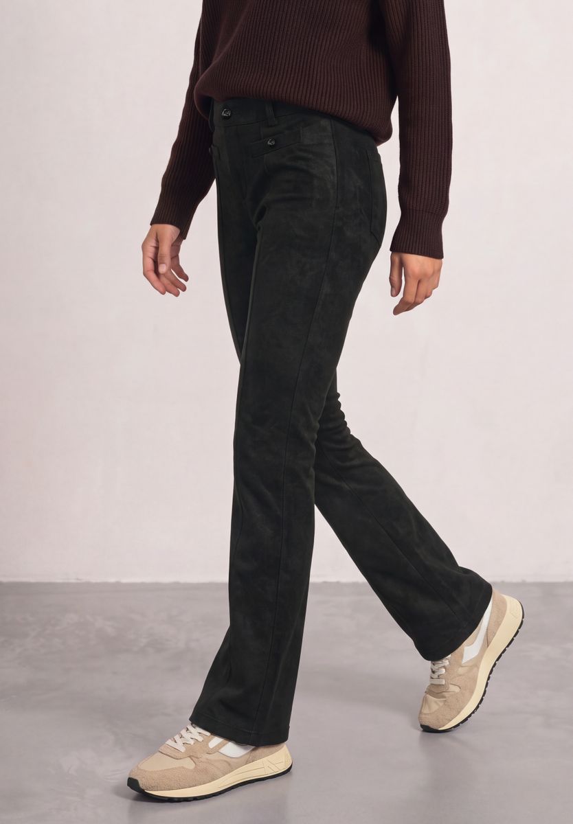 High Waist Bootcut Hose im Slim Fit