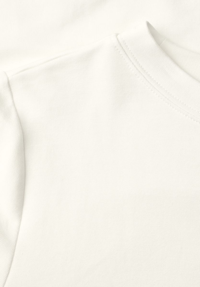 Langarm Shirt mit Tunnelzug am Saum