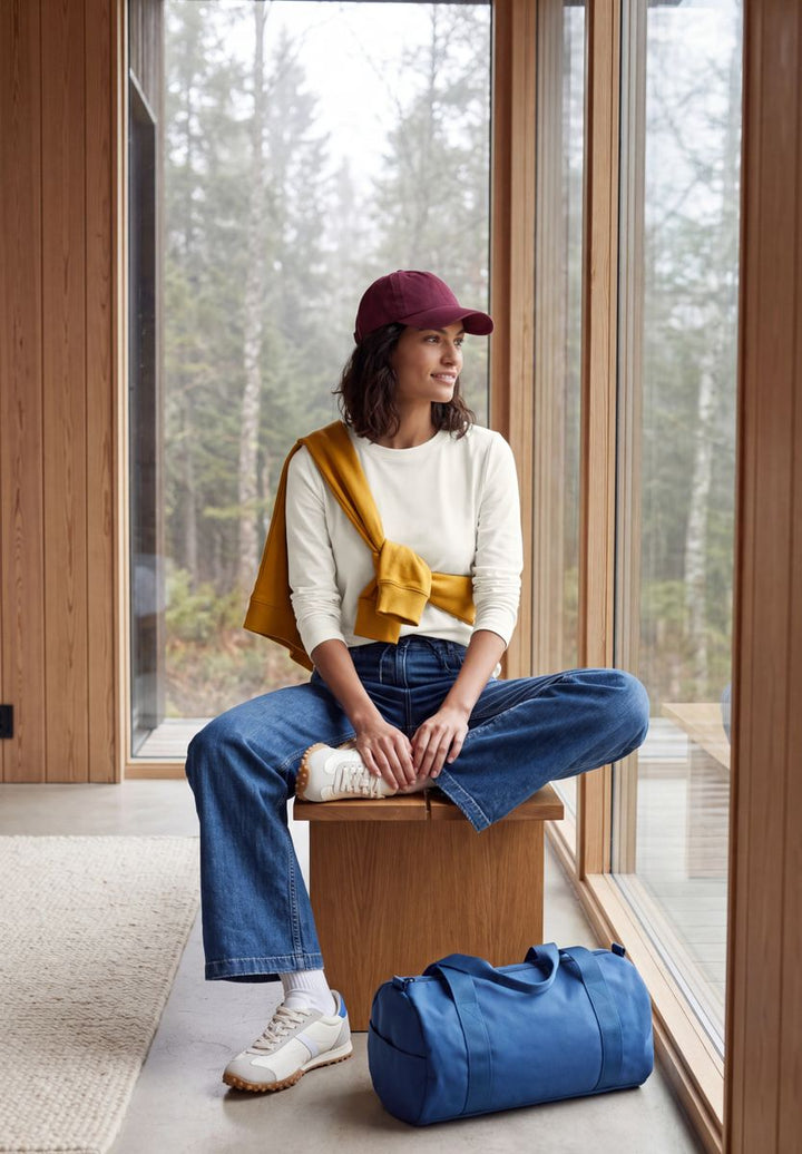 Langarm Shirt mit Tunnelzug am Saum