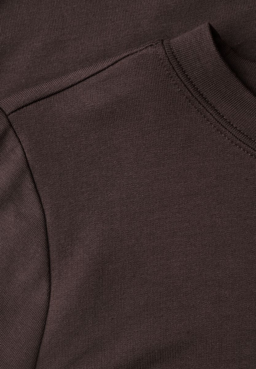 Langarm Shirt mit Tunnelzug am Saum