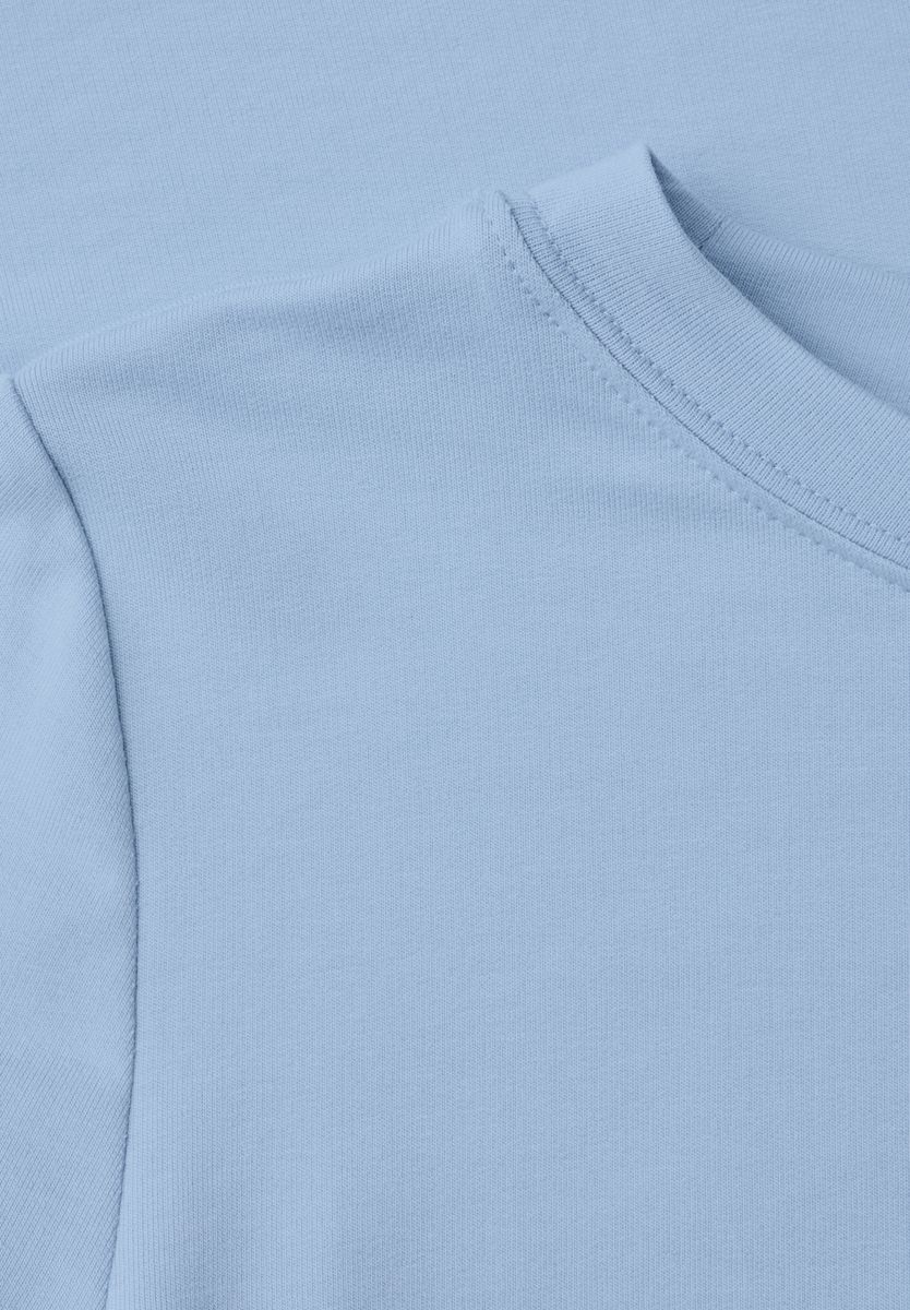 Langarm Shirt mit Tunnelzug am Saum