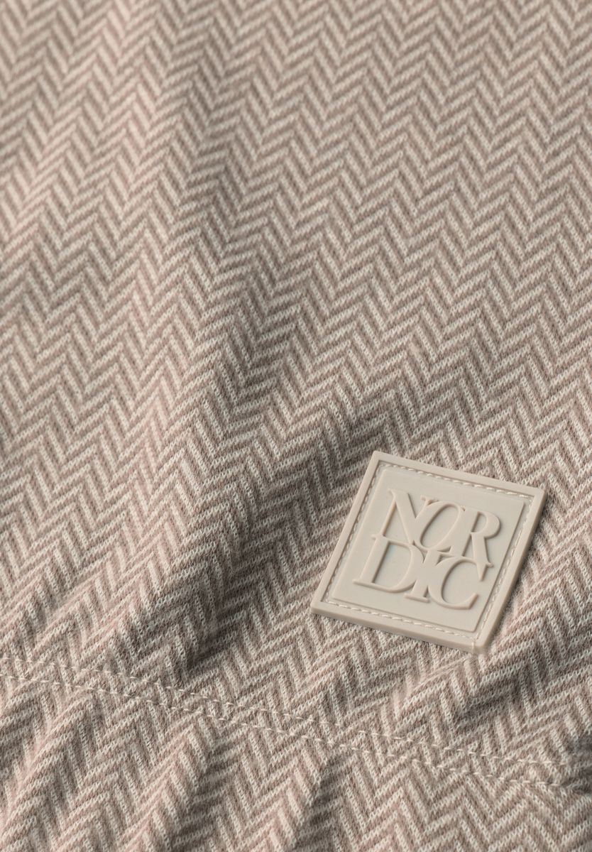 Langarm Shirt mit Herringbone-Muster