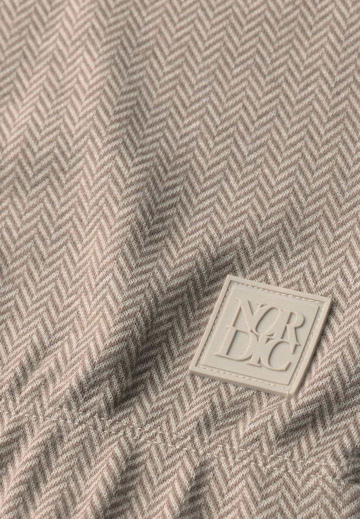 Langarm Shirt mit Herringbone-Muster
