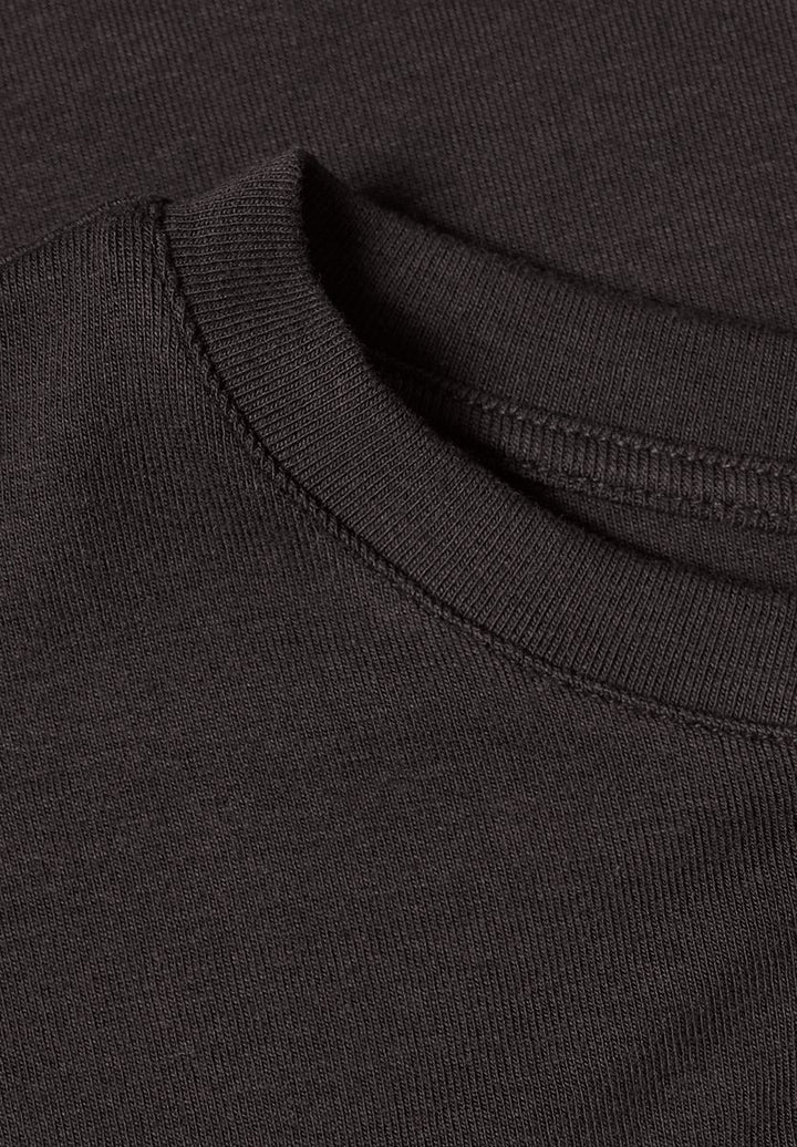 Basic Shirt in Unifarbe mit Rundhals
