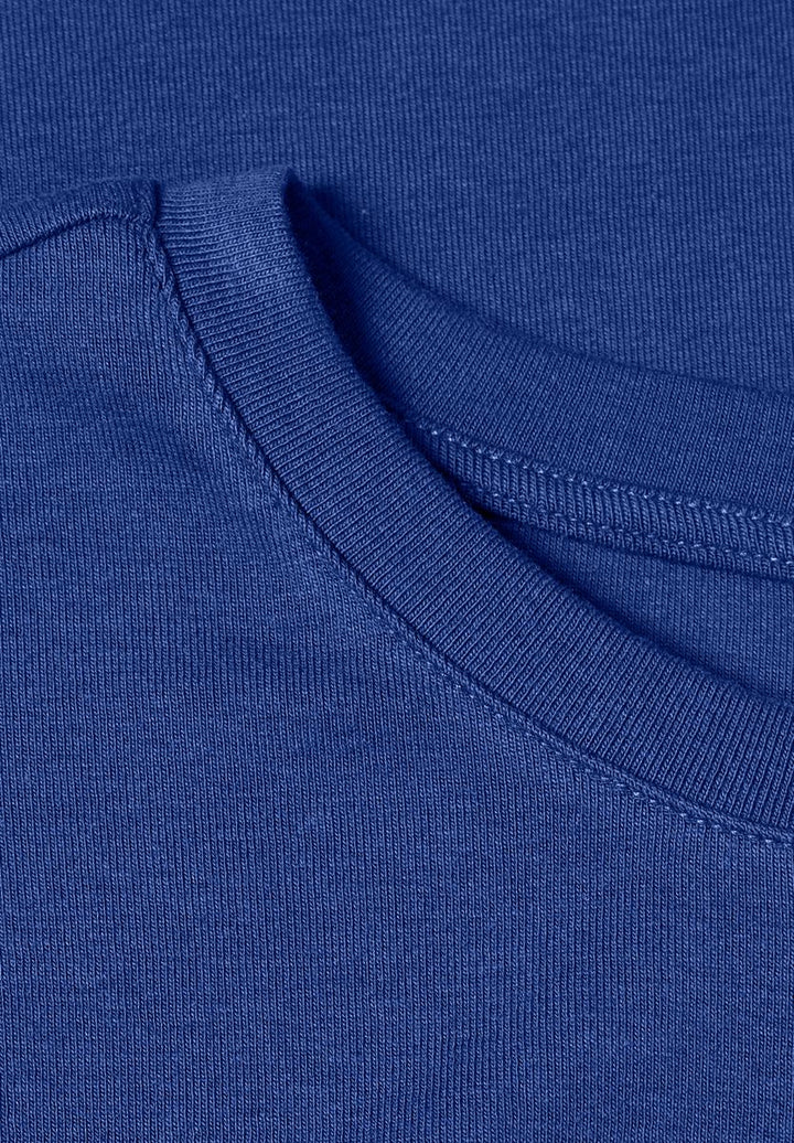 Basic Shirt in Unifarbe mit Rundhals