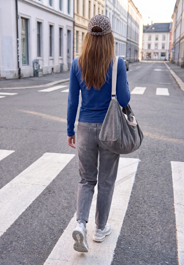 Basic Shirt in Unifarbe mit Rundhals
