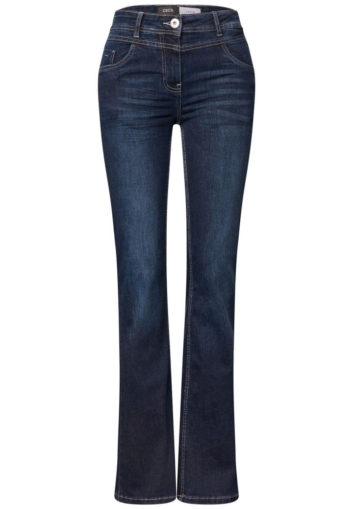 High Waist Bootcut Jeans im Slim Fit
