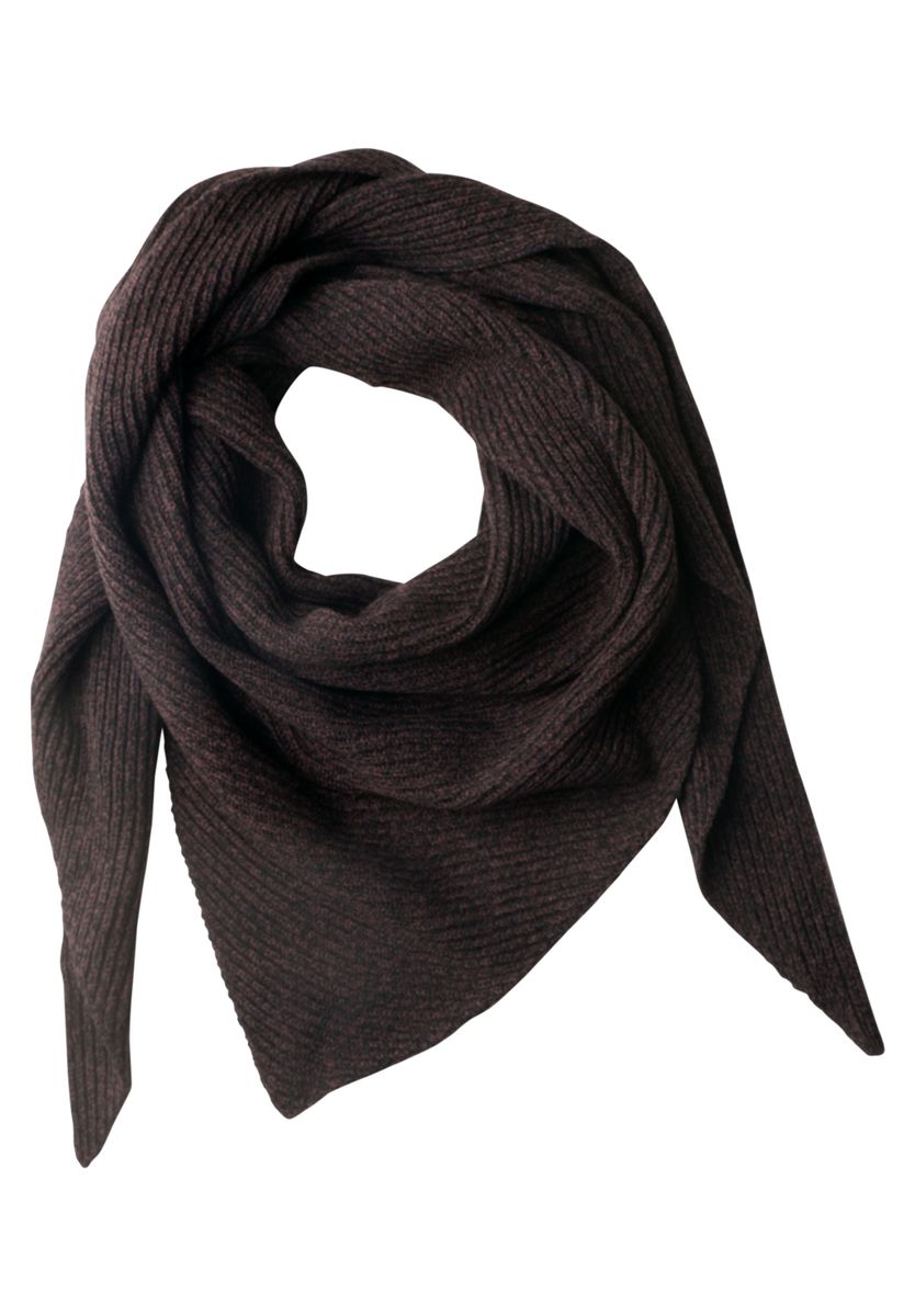 Dreiecksschal in Melange-Optik